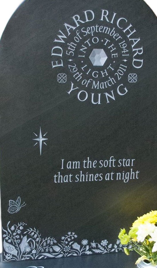 Round top headstone