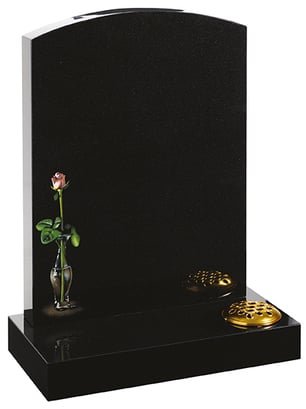 Simple camber top design is the perfect background for the modern stonemasons art.