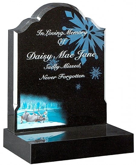 Organically Shaped Headstone- Churchill Memorials