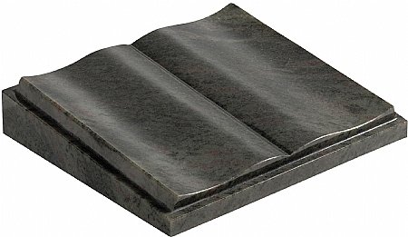 A worked book on the face of this cremation sized memorial