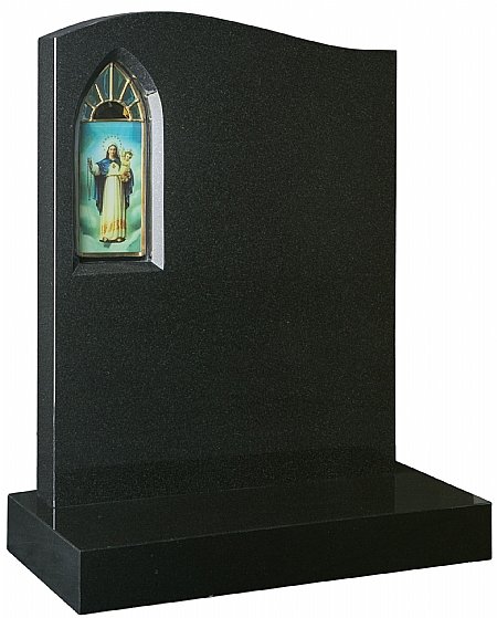 Half Ogee with Stained Glass window