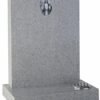 Abbey Grey Ogee with Monotone painted sacred heart- Churchill Memorials