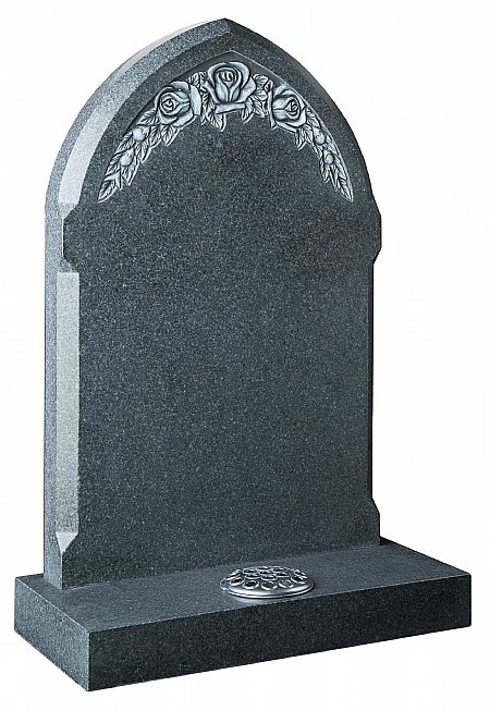 Gothic shaped headstone- Churchill Memorials