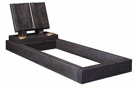 book memorial on top of full length kerb