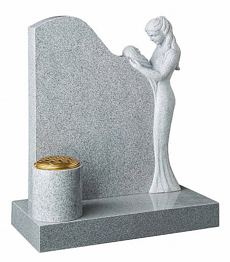 Carved Memorial with Mother and Child- Churchill Memorials
