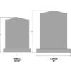 Headstone Sizes- Churchill Memorials