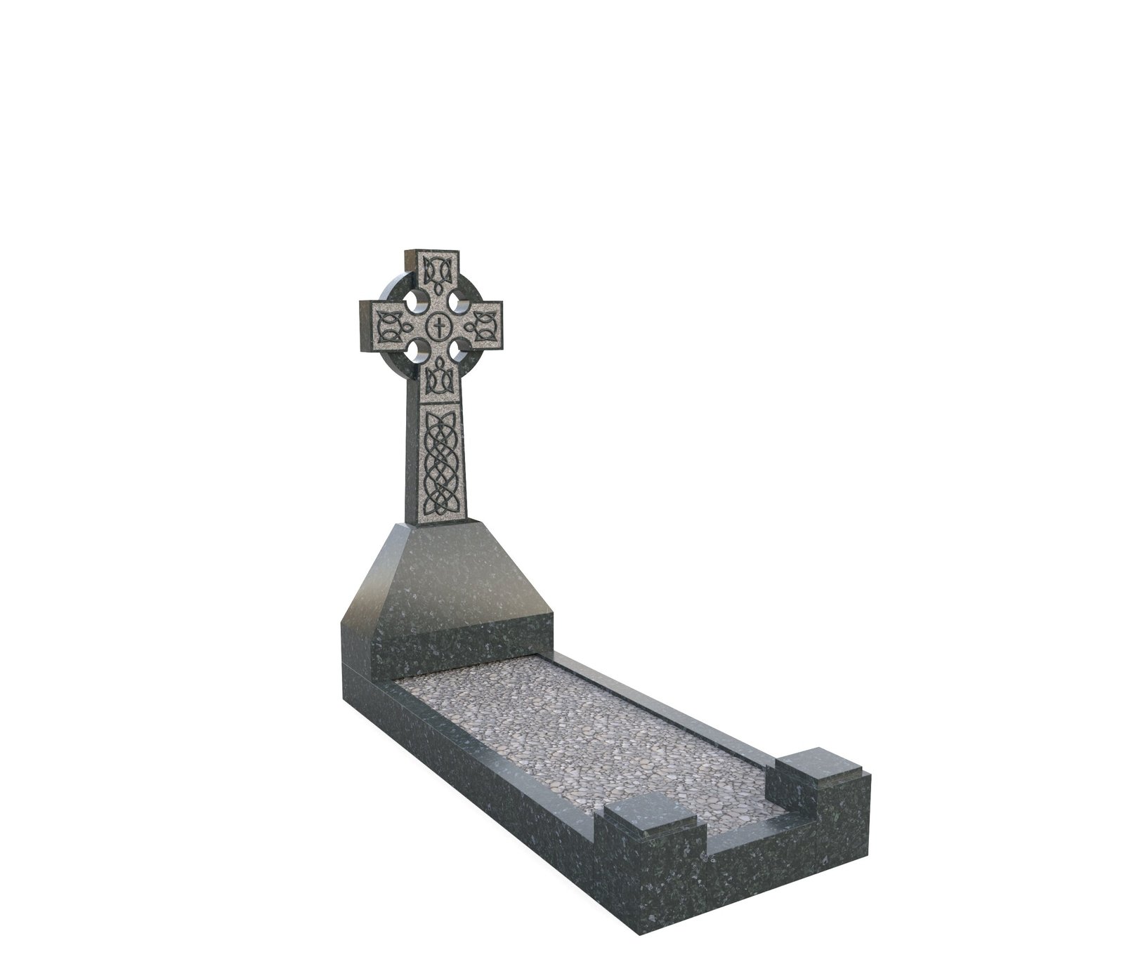 Stunning Celtic Cross Memorial with Block Vases