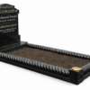 pure-tranquillity-islamic-kerb-memorial-black-granite.jpg Pure Tranquillity Islamic kerb memorial in polished black granite with Arabic and English inscriptions