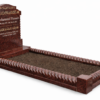 pure-tranquillity-islamic-kerb-memorial-red-granite.jpg Pure Tranquillity Islamic kerb memorial in polished ruby red granite with Arabic and English inscriptions